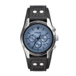 FOSSIL COACHMAN BLACK SILVER CH2564