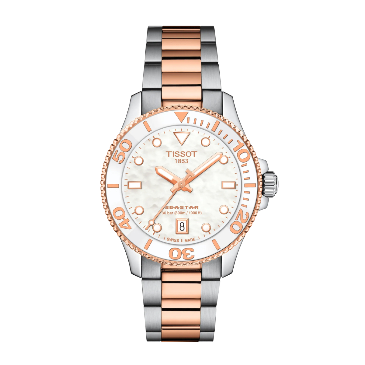 T1202102211100 TISSOT SEASTAR 1000 SILVER ROSE T1202102211100 - Imagen 1