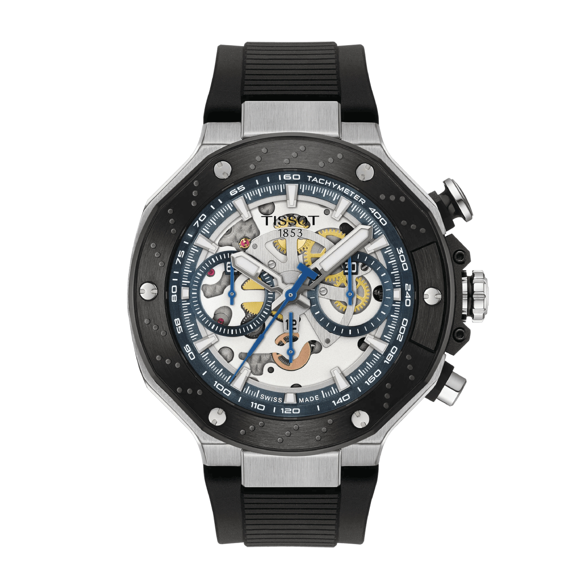 T1414622704100 TISSOT T-RACE 2025 AUTOMATIC BLACK SILVER T1414622704100 - Imagen 1