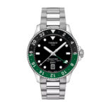 TISSOT SEASTAR 1000 GMT SILVER BLACK GREEN T1208521105100