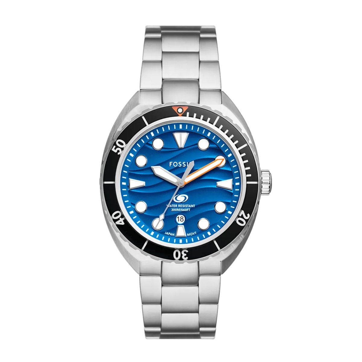 FS6064 FOSSIL BREAKER SILVER BLUE FS6064 - Imagen 1